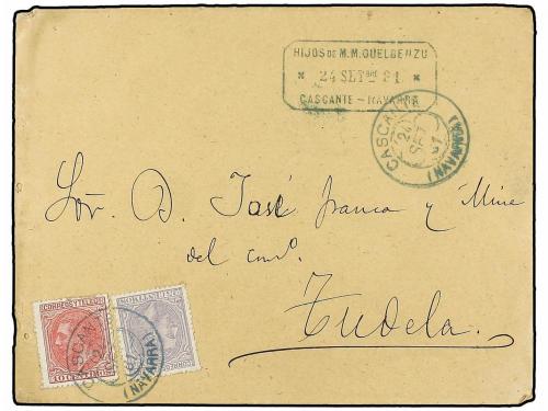 ✉ ESPAÑA. 1878-82. Conjunto de11 cartas con diversos matasel