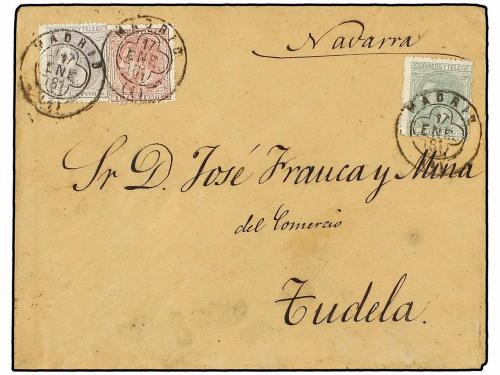 ✉ ESPAÑA. 1878-82. Conjunto de11 cartas con diversos matasel