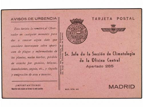 ✉ ESPAÑA ENTEROS POSTALES. (1940-50 CA.). Conjunto de 12 tar