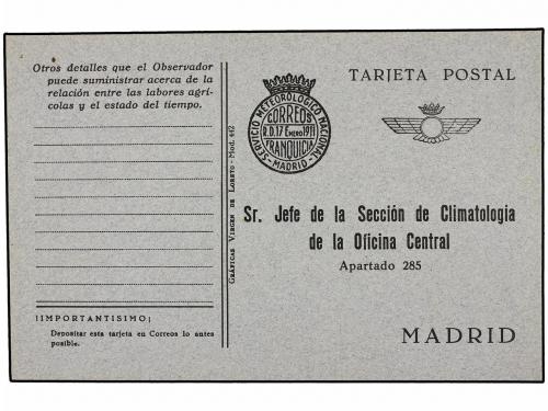 ✉ ESPAÑA ENTEROS POSTALES. (1940-50 CA.). Conjunto de 12 tar