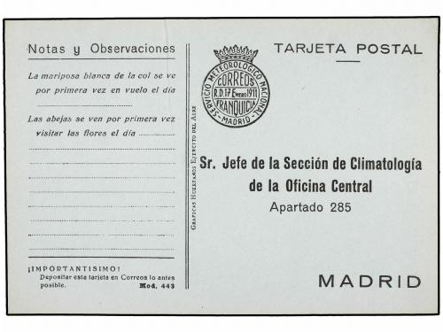 ✉ ESPAÑA ENTEROS POSTALES. (1940-50 CA.). Conjunto de 12 tar