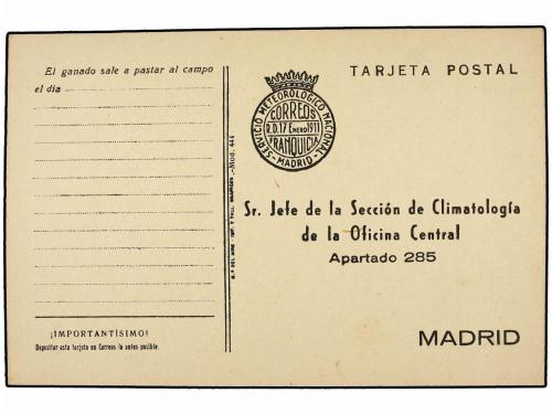 ✉ ESPAÑA ENTEROS POSTALES. (1940-50 CA.). Conjunto de 12 tar