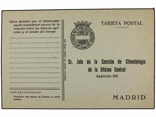 ✉ ESPAÑA ENTEROS POSTALES. (1940-50 CA.). Conjunto de 12 tar