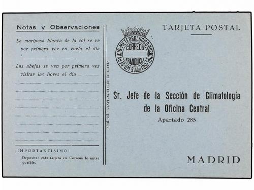 ✉ ESPAÑA ENTEROS POSTALES. (1940-50 CA.). Conjunto de 12 tar