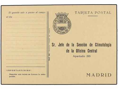 ✉ ESPAÑA ENTEROS POSTALES. (1940-50 CA.). Conjunto de 12 tar