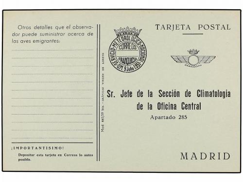 ✉ ESPAÑA ENTEROS POSTALES. (1940-50 CA.). Conjunto de 12 tar