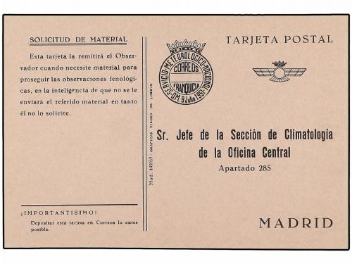 ✉ ESPAÑA ENTEROS POSTALES. (1940-50 CA.). Conjunto de 12 tar