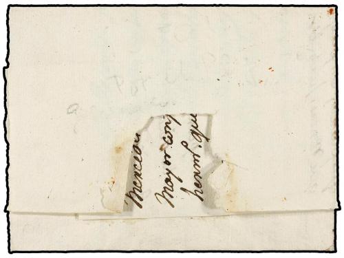 ✉ PERU. (1800 CA.). Envuelta sin fechar circulada a MADRID. 