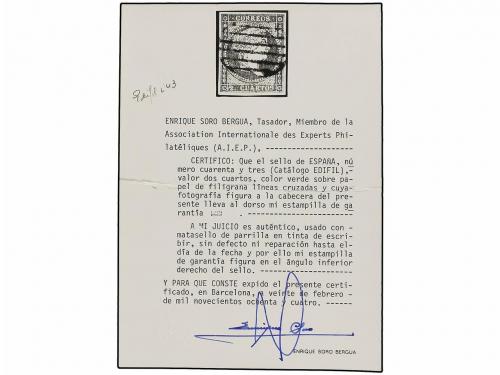 ° ESPAÑA. Ed. 43/46. SERIE COMPLETA, sellos con grandes márg