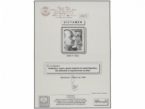 ** ESPAÑA. Ed. 919/27, 930, 932/33s. SERIE COMPLETA SIN DENT