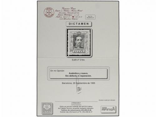 ** ESPAÑA. Ed. 315, 316, 317, 319, 320N. 15, 20, 25, 40 y 50