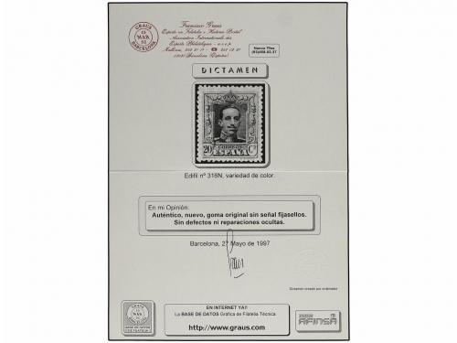 ** ESPAÑA. Ed. 315, 316, 317, 319, 320N. 15, 20, 25, 40 y 50