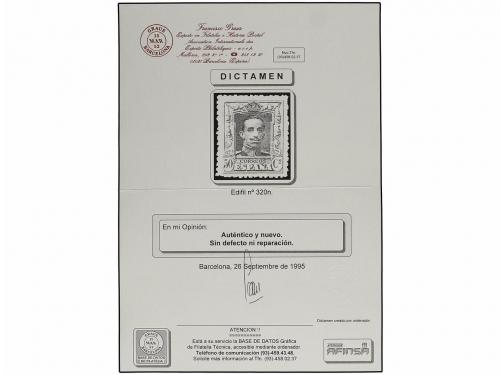 ** ESPAÑA. Ed. 315, 316, 317, 319, 320N. 15, 20, 25, 40 y 50