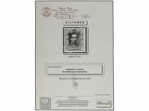 ** ESPAÑA. Ed. 315, 316, 317, 319, 320N. 15, 20, 25, 40 y 50