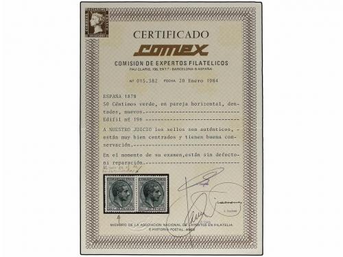 ** ESPAÑA. Ed. 196. 50 cts. verde. Excepcional color y centr