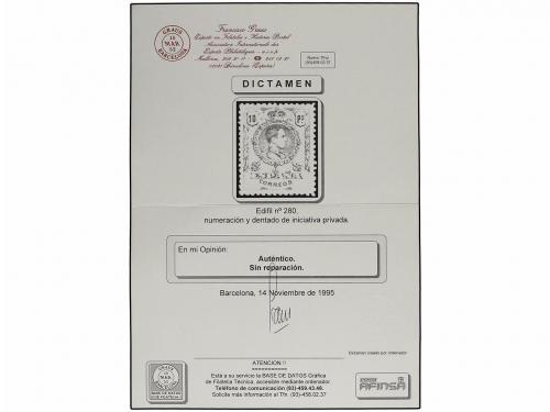 ** ESPAÑA. Ed. 280. 10 pts. naranja. Centraje perfecto, nume
