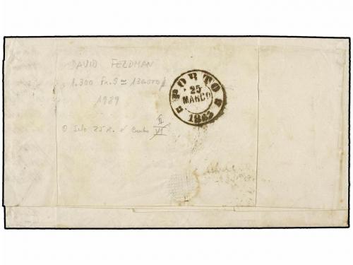 ✉ PORTUGAL. Af. 9, 16. 1863 (23-3). LISBOA a PORTO. 25 reis 
