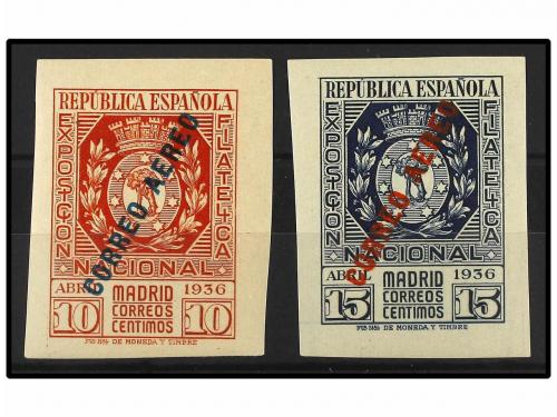 * ESPAÑA. Ed. 729/30. SERIE COMPLETA. Muy bonita. Cat. 500&euro;.