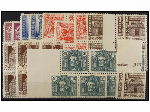 ** ESPAÑA. Ed. 961/69 (8). Ocho series en tiras y bloques. L