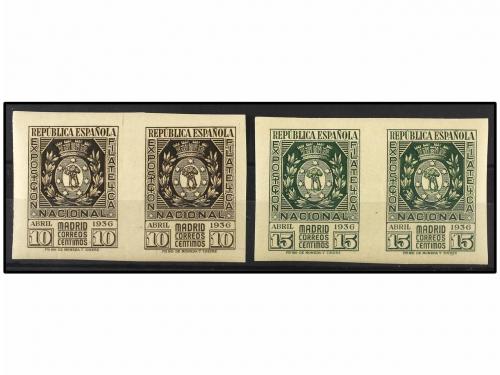 ** ESPAÑA. Ed. 727/28 (2). SERIE COMPLETA en parejas. LUJO. 