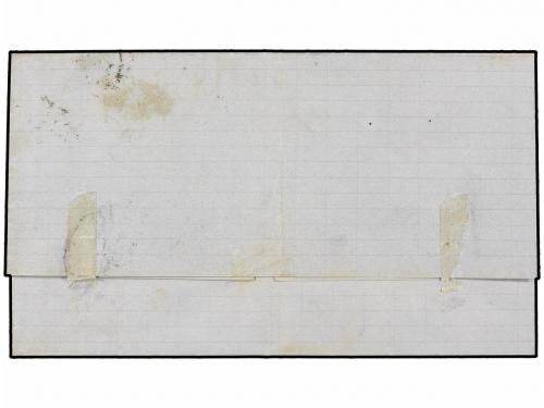 ✉ ESPAÑA. Ed. 153F. 1874. MADRID a BARCELONA. 10 cent. casta
