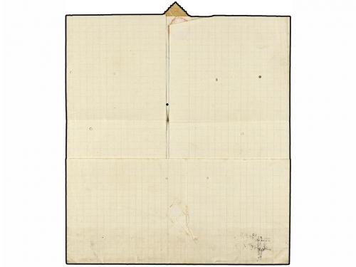 ✉ ESPAÑA. Ed. 150F. 1875. BARCELONA a LIMA (Perú). 1 pta. ve
