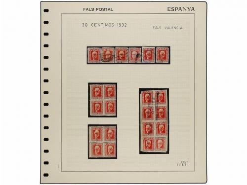 */° ✉ Δ ESPAÑA. Ed. 669F. 30 cts. carmín, FALSO POSTAL, tipo
