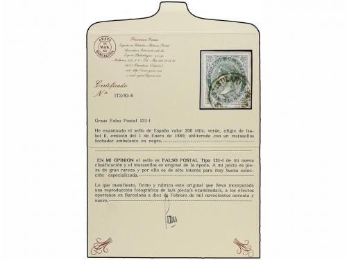 Δ ESPAÑA. Ed. 100 F. 200 mils. verde sobre pequeño fragmento