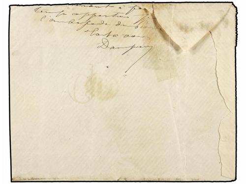 ✉ ESPAÑA. Ed. 81 F (5) + 81. 1866. FRONTAL. MADRID a PARÍS. 