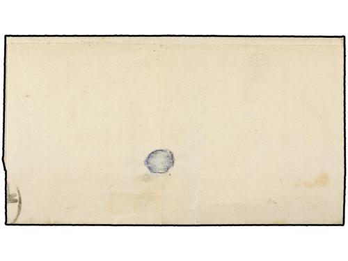✉ ESPAÑA. Ed. 141 F, 145. 1874. MADRID a ZAFRA. 5 cts. negro