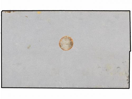 ✉ ESPAÑA. Ed. 58 F. 1863. MADRID a TOLOSA. 4 cuartos castaño