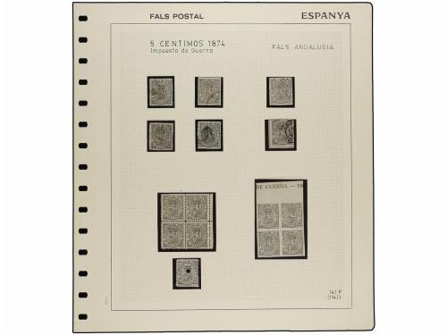 */° ✉ Δ ESPAÑA. Ed. 141 F. 5 céntimos negro FALSO POSTAL tip