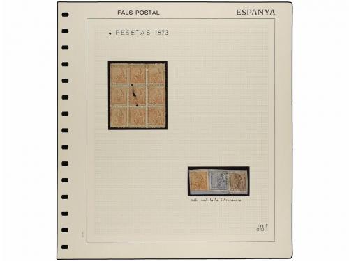 */° Δ ESPAÑA. Ed. 139 F. 4 pts. castaño rojo FALSO POSTAL. 1