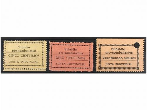 ESPAÑA GUERRA CIVIL. ALAVA. 5 cts. negro, 10 cts. negro s. r