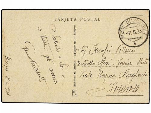 ✉ ESPAÑA GUERRA CIVIL. 1938. ITALIANOS EN ESPAÑA. 4 tarjetas