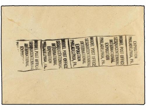 ✉ ESPAÑA. Ed. 329/32, 338. 1926. MADRID a PHILADELPHIA (USA)