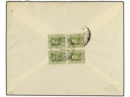 ✉ ESPAÑA. Ed. 310 (9), 313 (2). 1925. MONDARIZ a MADRID. 2 c