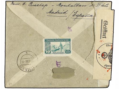 ✉ ESPAÑA. Ed. 969 (2), 923 (2), 943, 944. 1944. MADRID a ALE