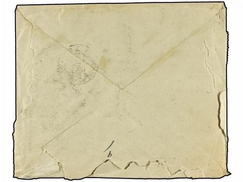 ✉ ESPAÑA. 1939. BURGOS a BARCELONA.10 cts. carmín (2) y 30 c