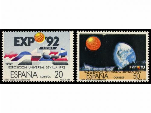 ** ESPAÑA. Ed. 2875Aib, 2876Aib. EXPO'92. 20 pts. y 50 pts. 