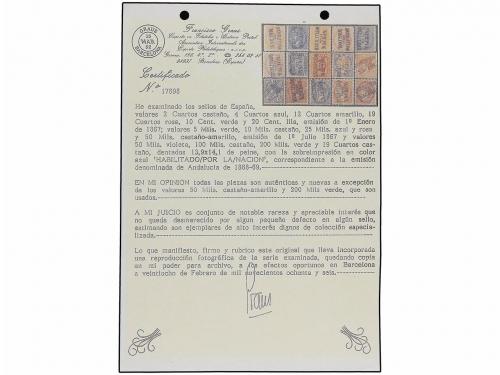 * ESPAÑA. Ed. 99. 100 mils. castaño HABILITADO/POR LA/NACION
