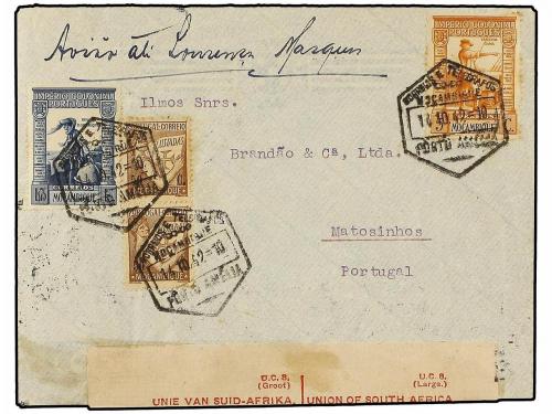 ✉ MOZAMBIQUE. 1939-43. Conjunto de 5 cartas (una de Angola) 