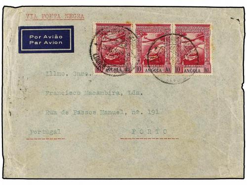 ✉ MOZAMBIQUE. 1939-43. Conjunto de 5 cartas (una de Angola) 
