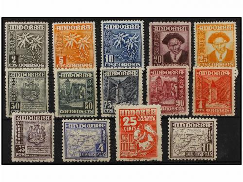 ** ANDORRA. Ed. 45/58. SERIE COMPLETA. LUJO. Cat. 210&euro;. 