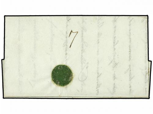 ✉ ESPAÑA: PREFILATELIA. 1841. IGUALADA a TARRAGONA. Marca CA