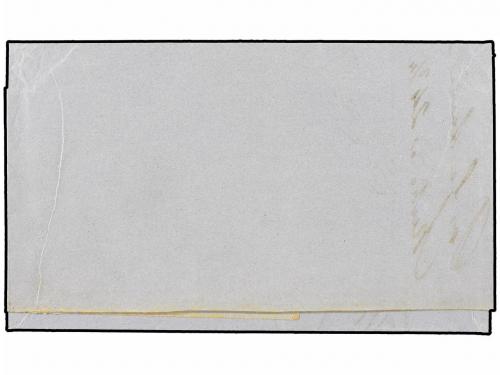 ✉ ESPAÑA: PREFILATELIA. 1849. BARCELONA a MADRID. Fechador B