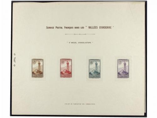 ANDORRA: ANDORRA FRANCESA. PRUEBAS DE ARTISTA. Conjunto comp