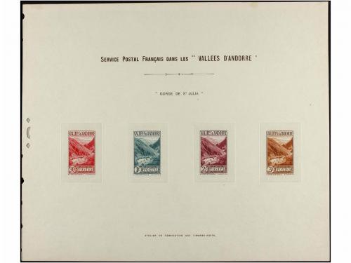 ANDORRA: ANDORRA FRANCESA. PRUEBAS DE ARTISTA. Conjunto comp