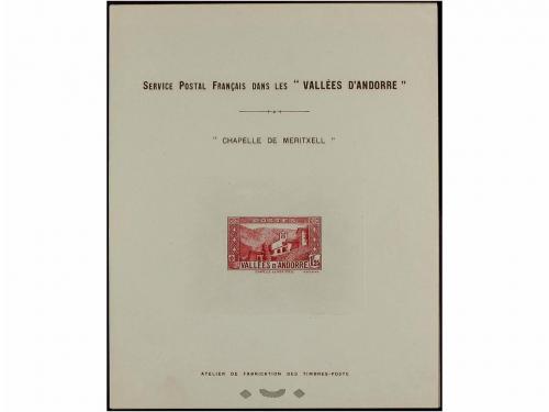 ANDORRA: ANDORRA FRANCESA. PRUEBAS DE ARTISTA. Conjunto comp