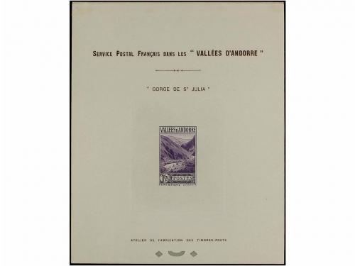 ANDORRA: ANDORRA FRANCESA. PRUEBAS DE ARTISTA. Conjunto comp